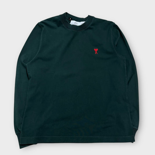 Sweat Fin Ami Paris Vert - L