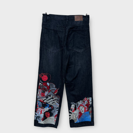 Hip Hop Baggy Jeans brodé - FR44