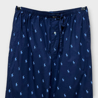 Pantalon Ralph Lauren bleu multi poney - L