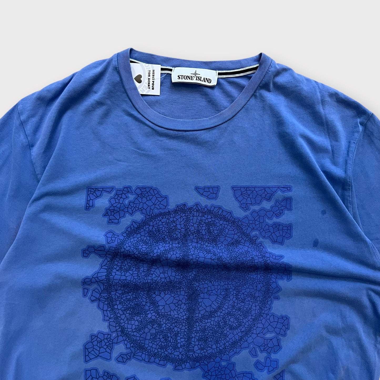 T-shirt Stone Island Bleu - L