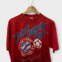 T-shirt vintage rouge Bayern 90' - M