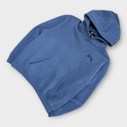 Hoodie Divin bleu brodé - S