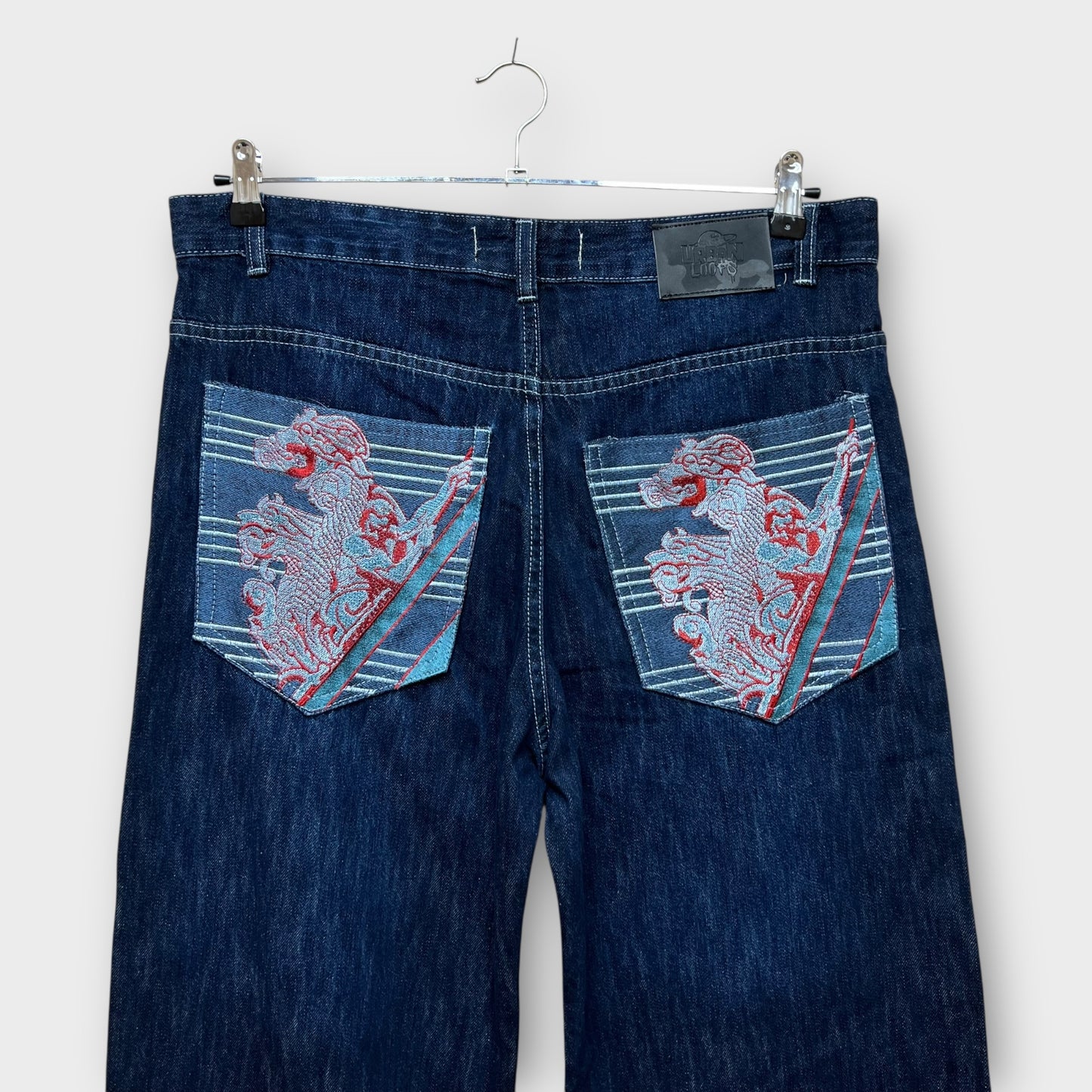 Hip Hop Baggy Jeans brodé - FR44