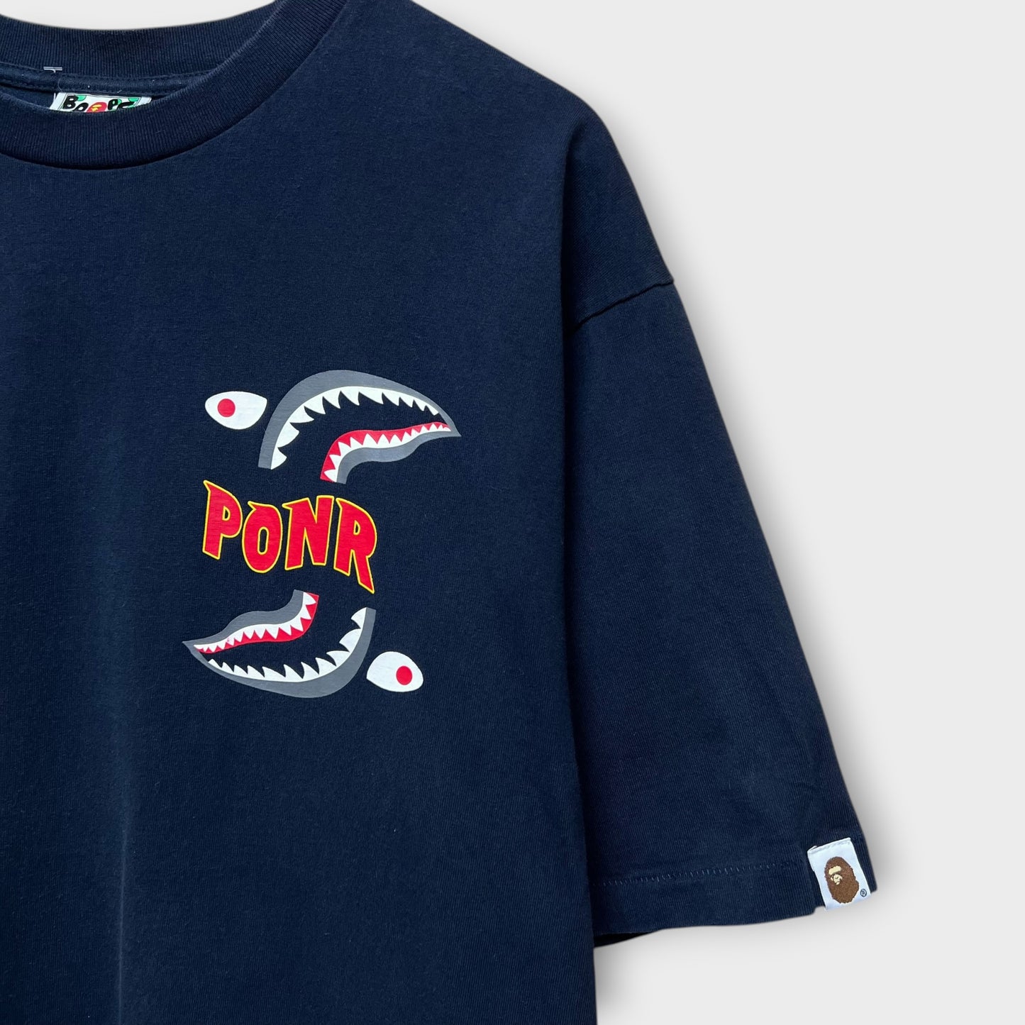 T-shirt Bape Shark Ponr navy - L