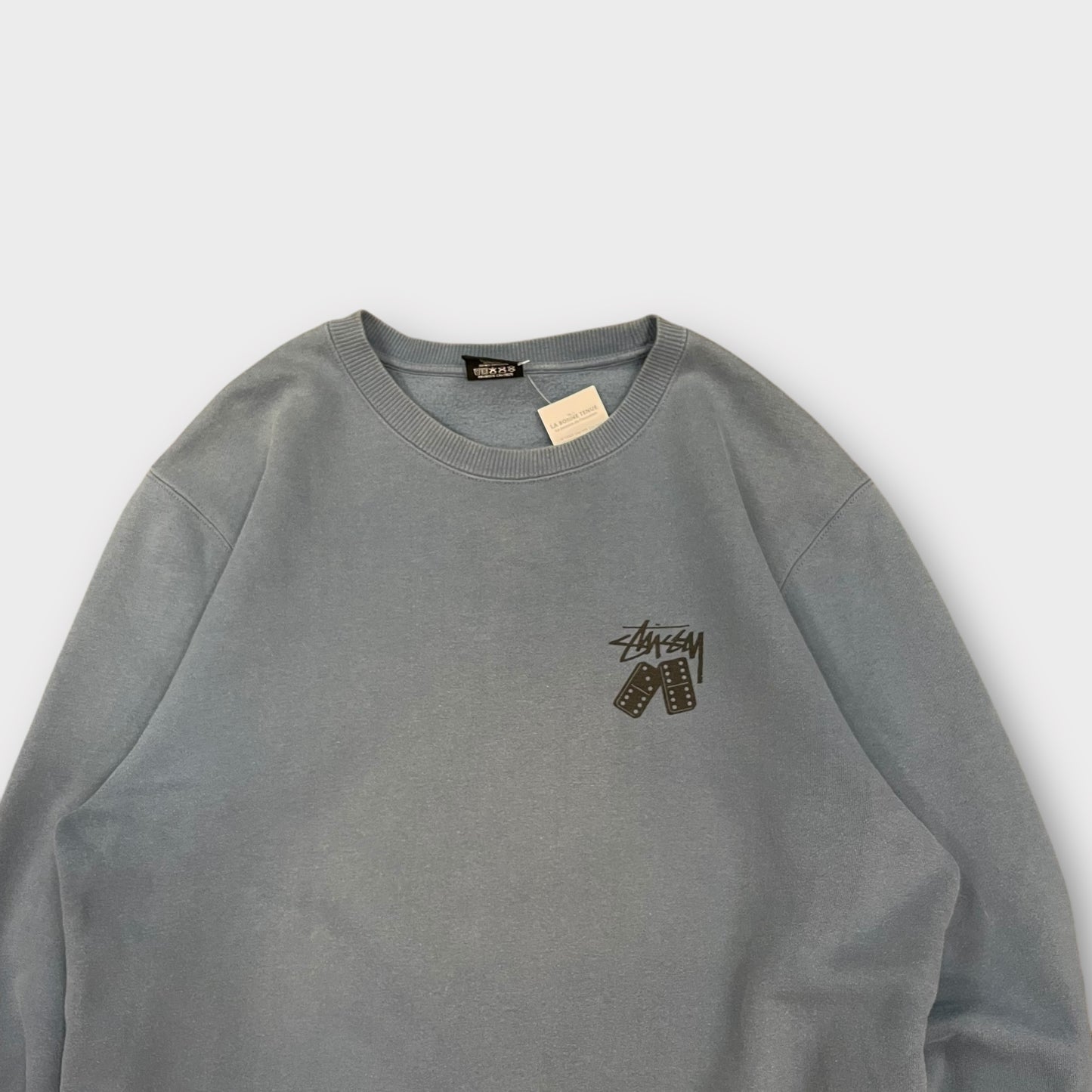 Sweat Stussy "Domino" bleu - L