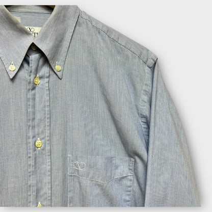 Chemise Deadstock vintage Valentino Made in Italy 90's bleu - XL