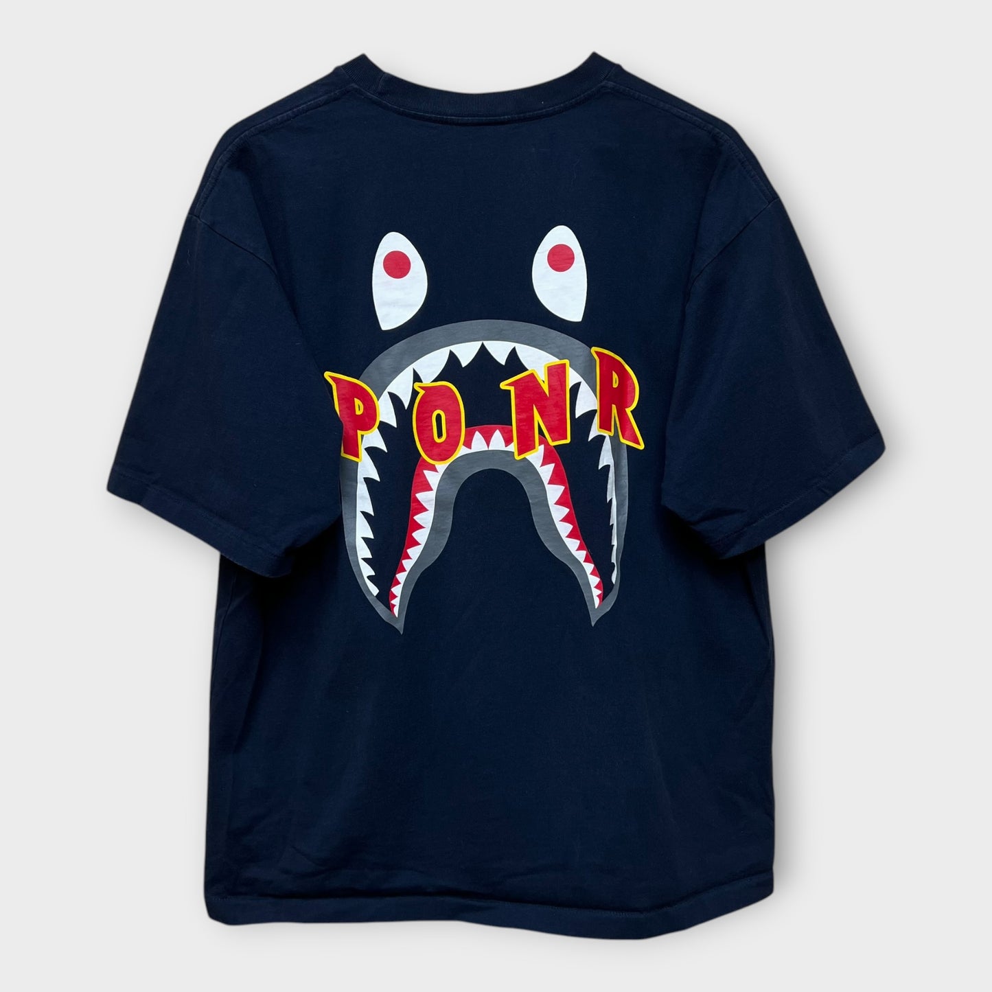 T-shirt Bape Shark Ponr navy - L