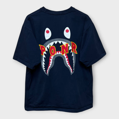 T-shirt Bape Shark Ponr navy - L