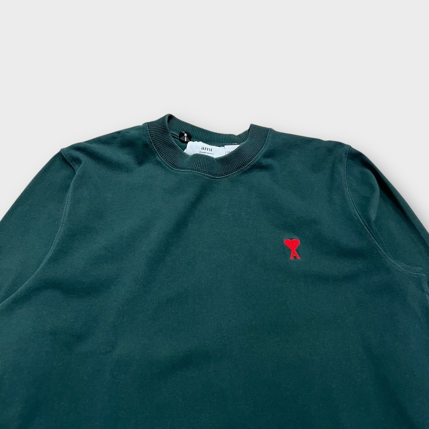 Sweat Fin Ami Paris Vert - L