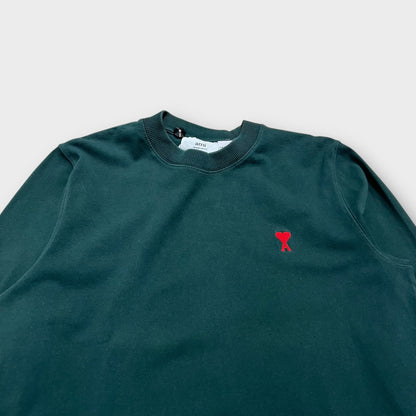 Sweat Fin Ami Paris Vert - L
