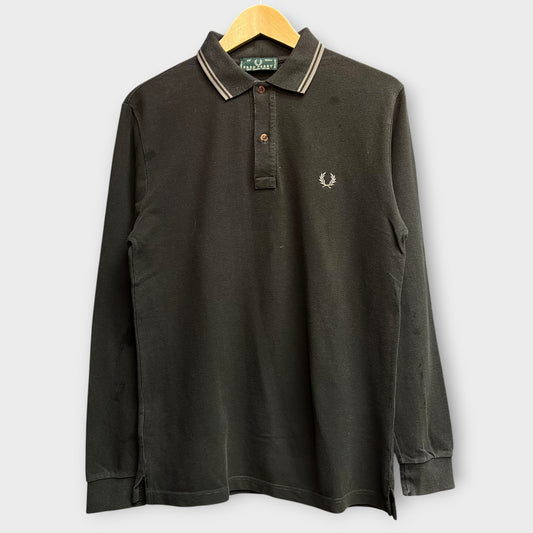 Polo manche longues Fred Perry gris - L