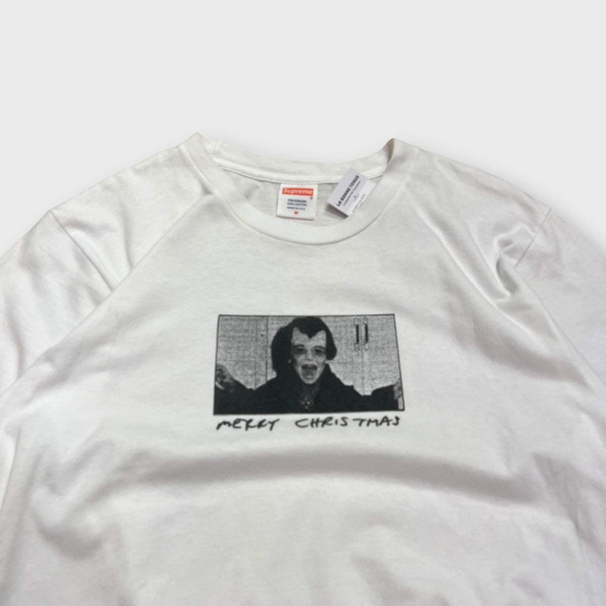 T-shirt Supreme Blanc "Merry Christmas" - M