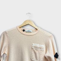 Sweat Stone Island junior peche 10y (tache sur la manche)