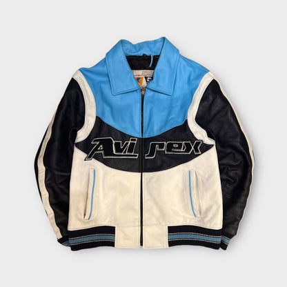 Veste En Cuir Avirex Bleu - S