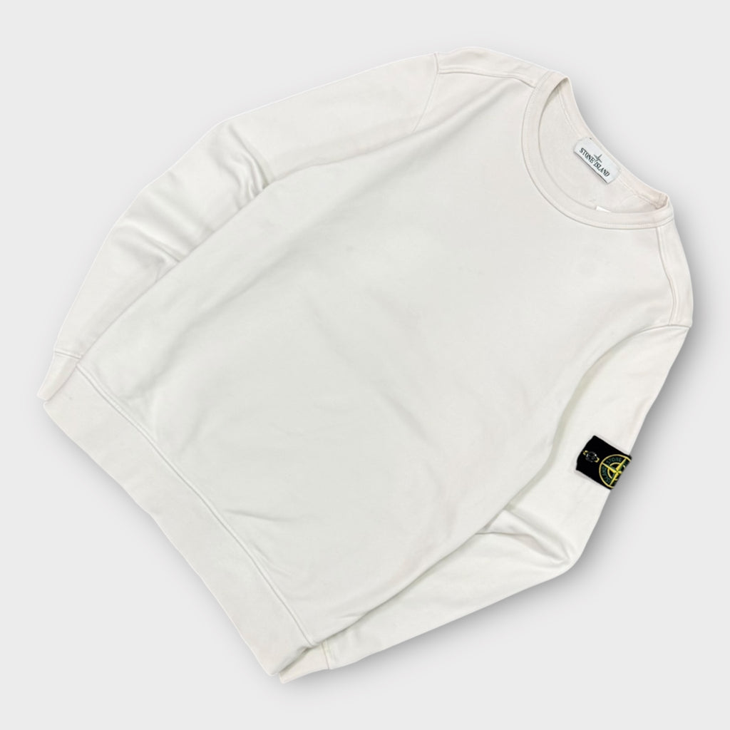 Sweat Stone Island blanc - M