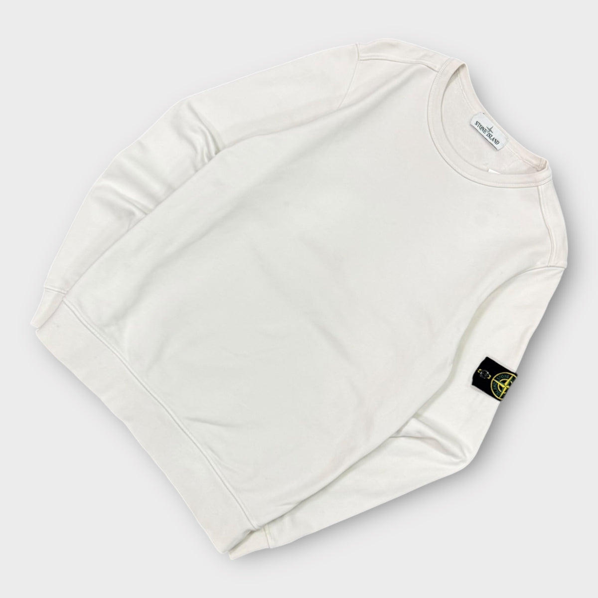 Sweat Stone Island blanc - M