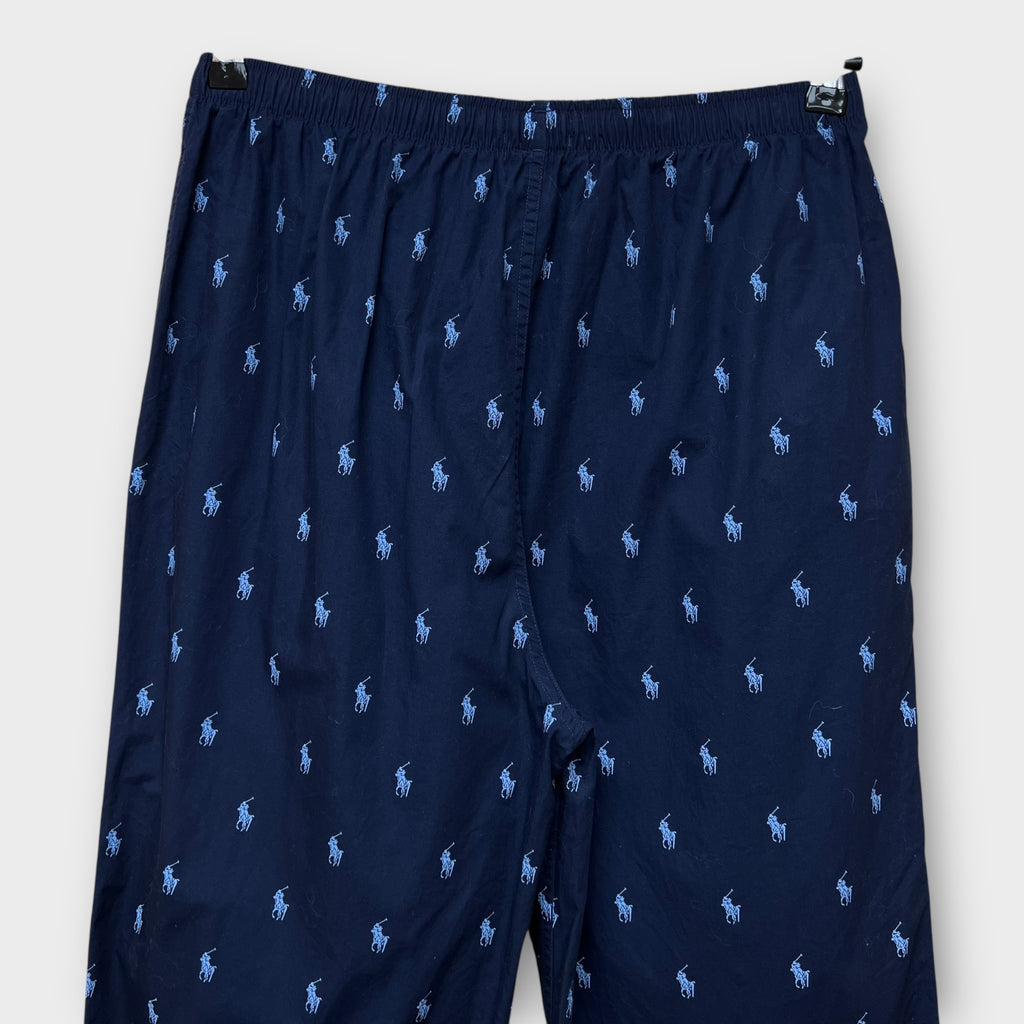Pantalon Ralph Lauren bleu multi poney - L