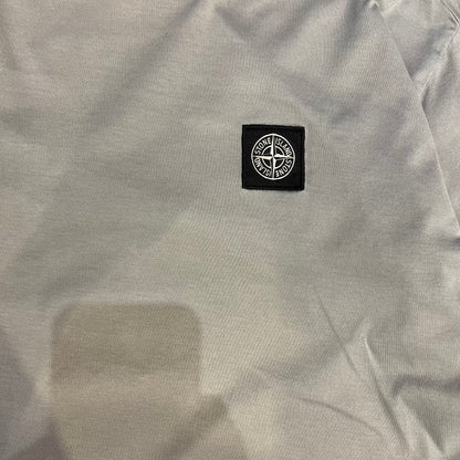 T-Shirt Stone Island Gris Manche Longue - M