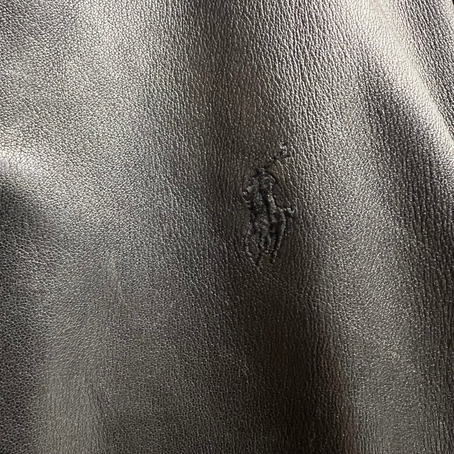 Veste En Cuir Ralph Lauren Noir - XXL