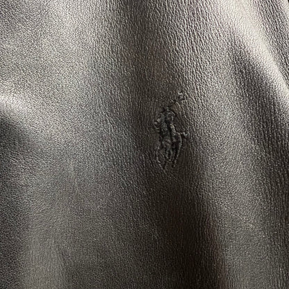 Veste En Cuir Ralph Lauren Noir - XXL