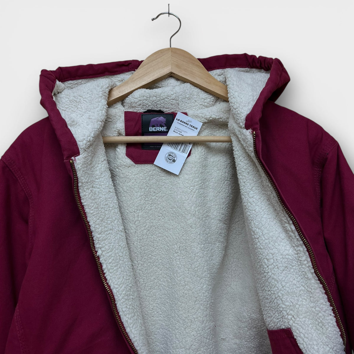 Work Jacket Berne Rose - XL enfant fit M