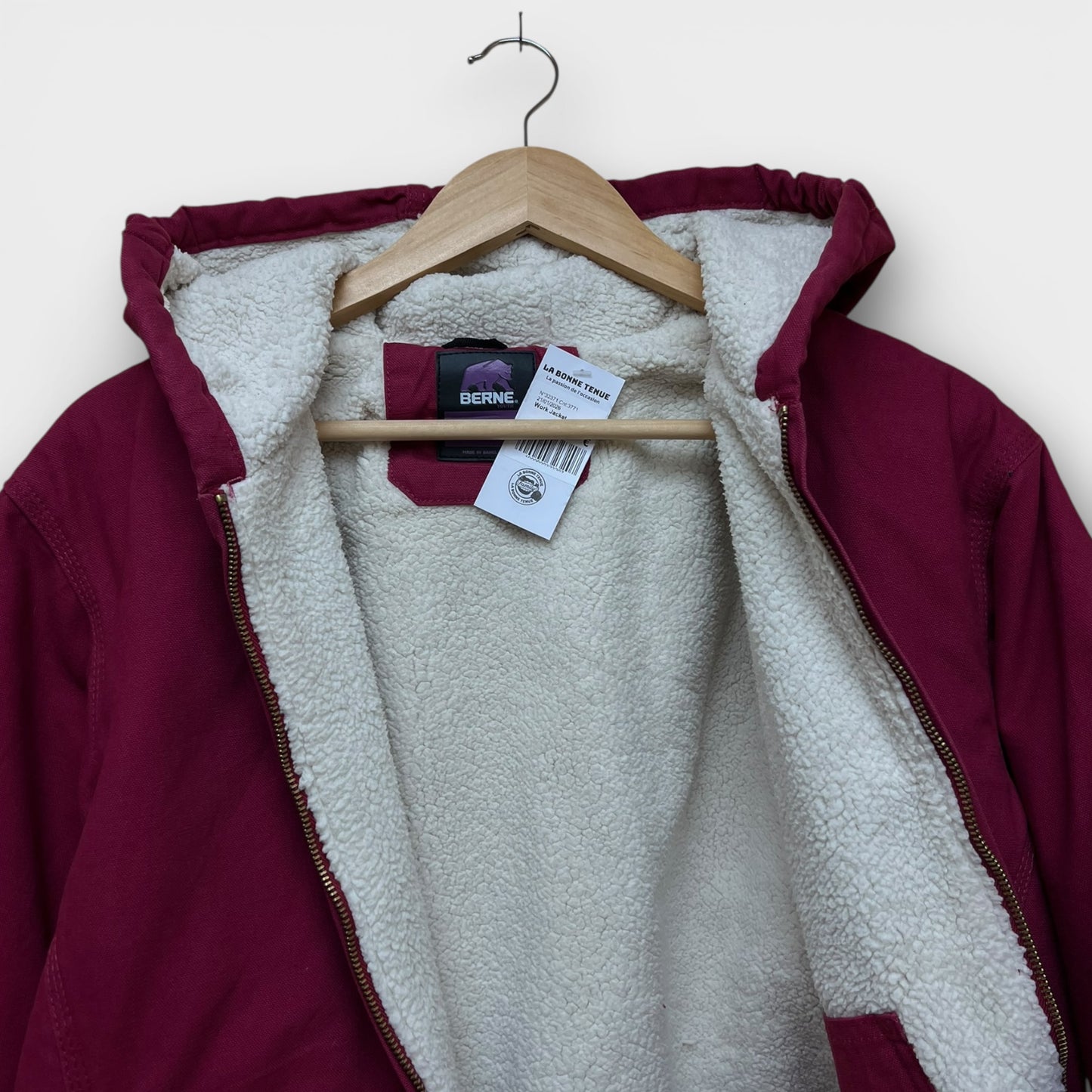 Work Jacket Berne Rose - XL enfant fit M