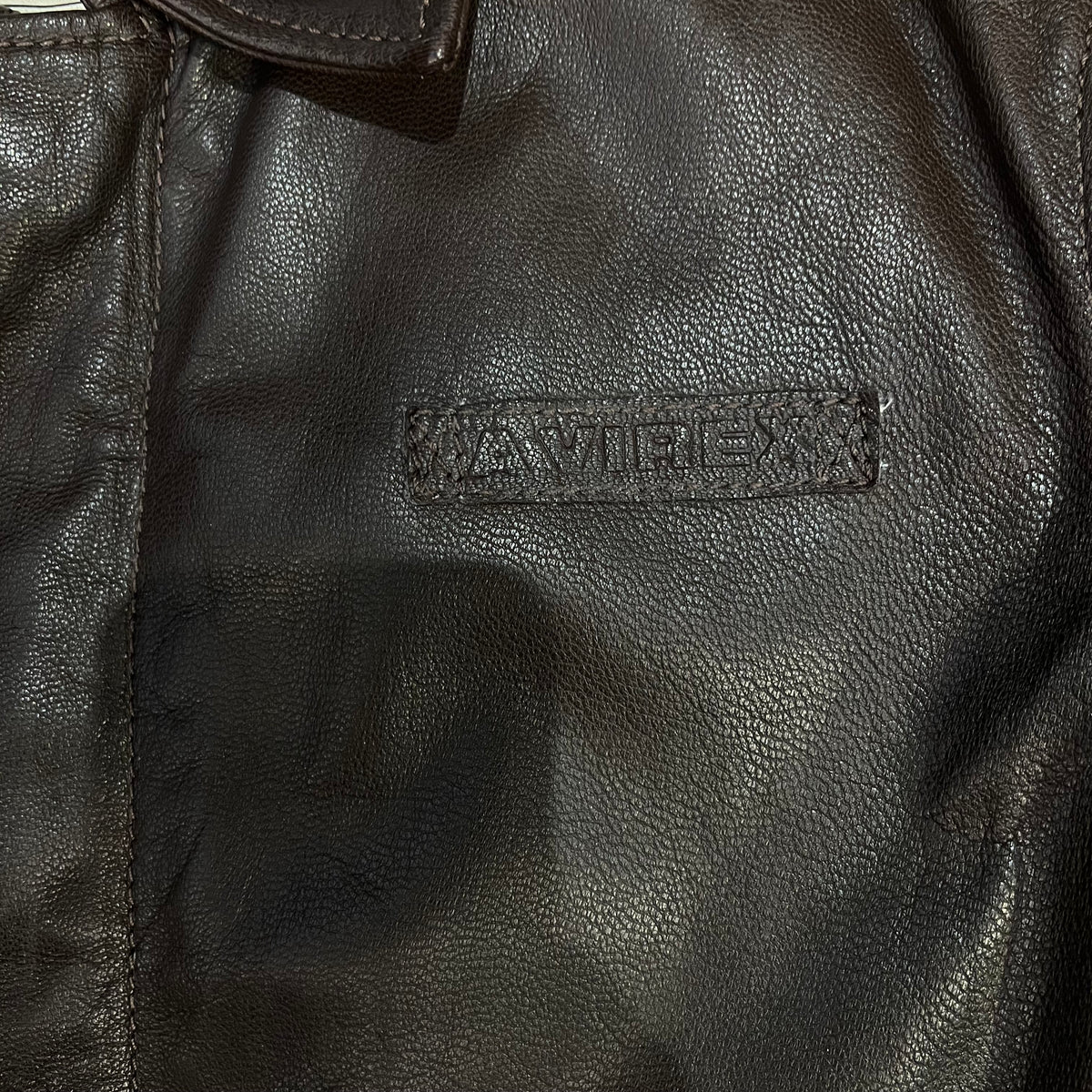 Veste En Cuir Avirex Marron - L