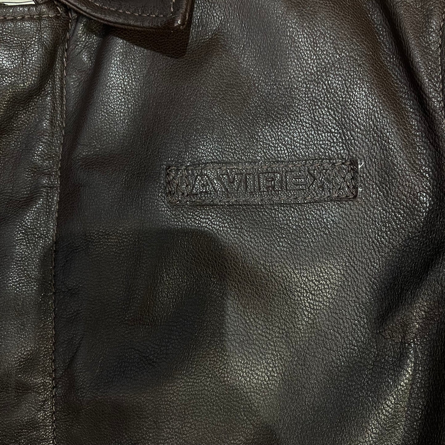 Veste En Cuir Avirex Marron - L