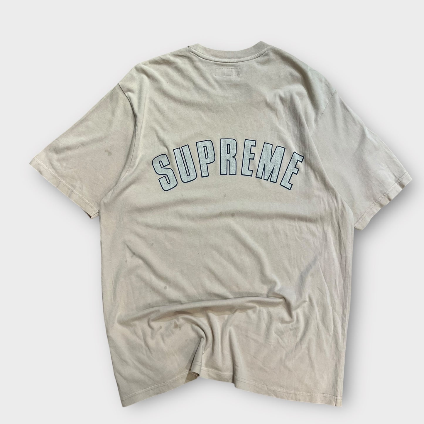 T-shirt Supreme Cracked Arc Logo 'Tan Light' - M