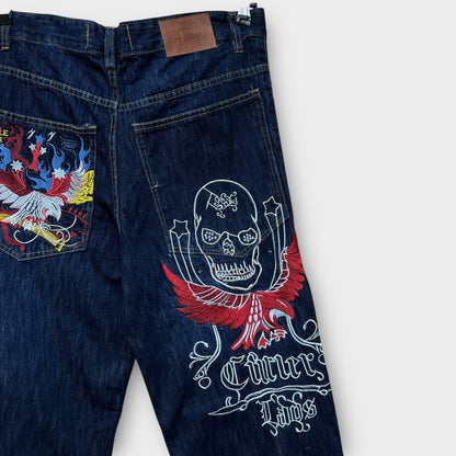 Hip Hop Baggy Jeans brodé - FR42