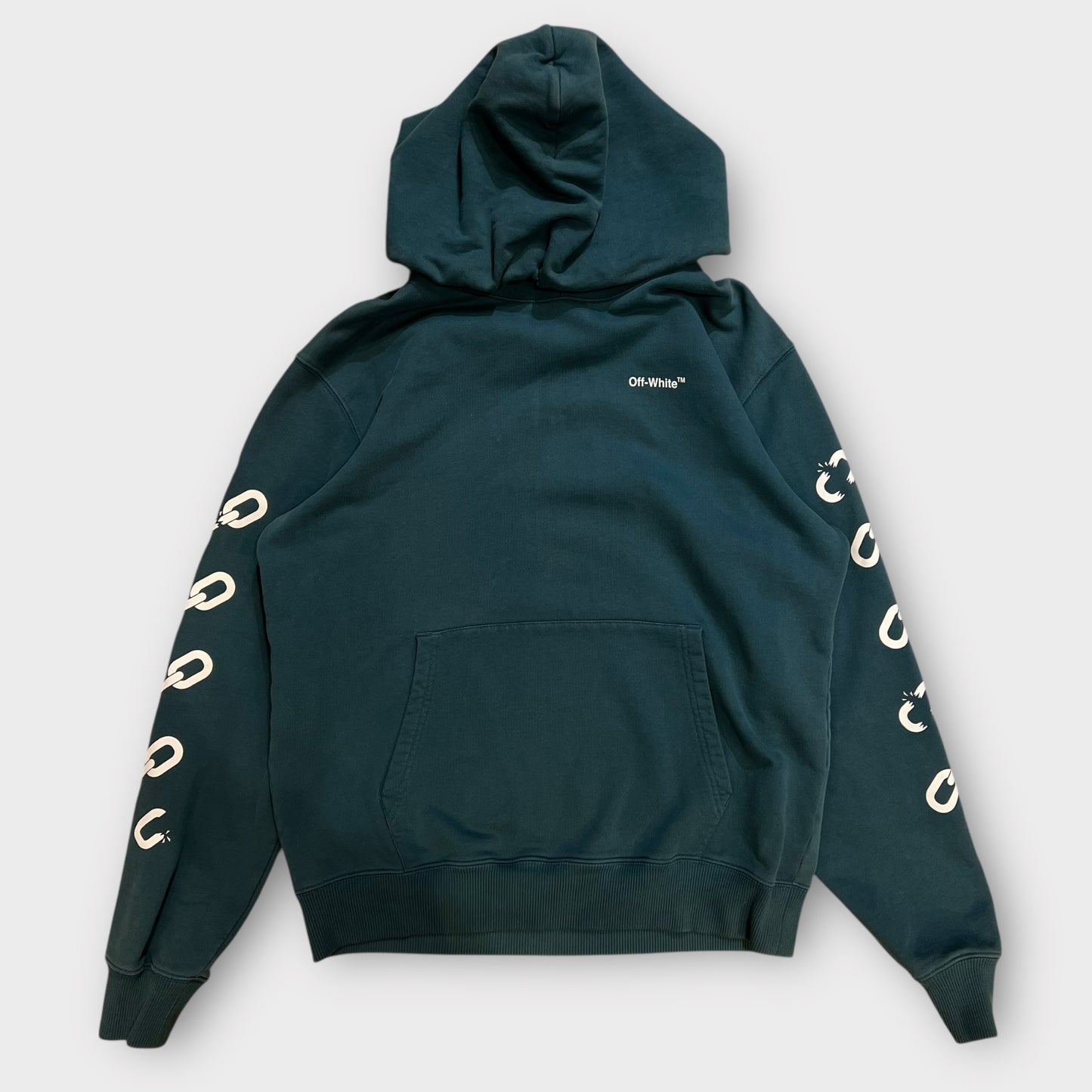 Hoddie Off White Vert Canard - L