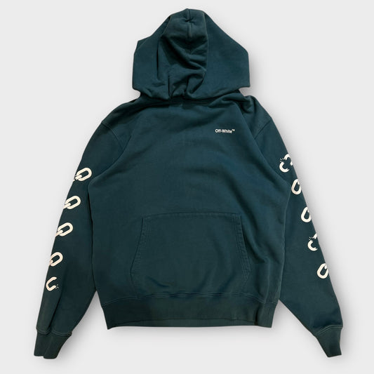 Hoddie Off White Vert Canard - L