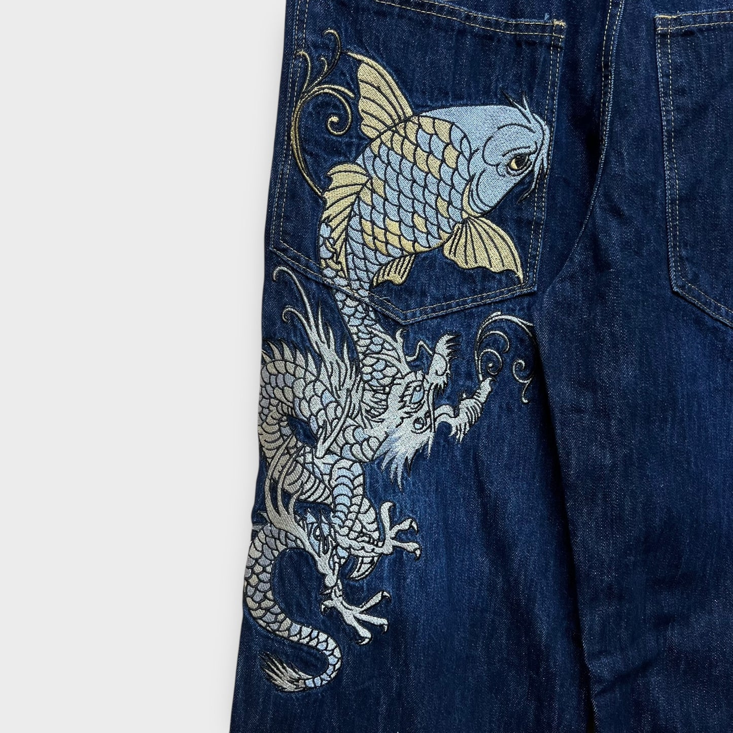 Hip Hop Baggy Jeans brodé - FR46