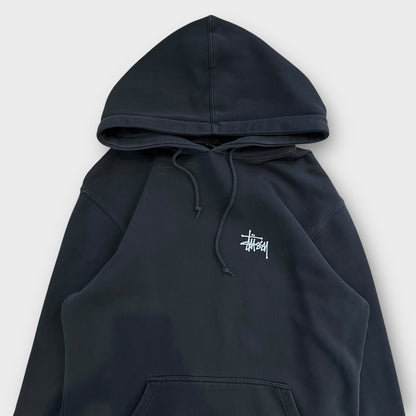 Basic hoodie Stussy gris - M