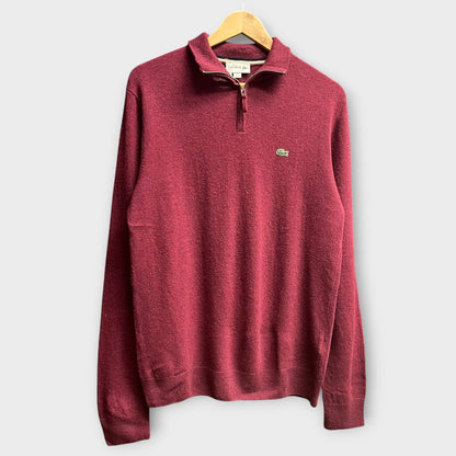 1/4 Zip Lacoste Bordeaux - M