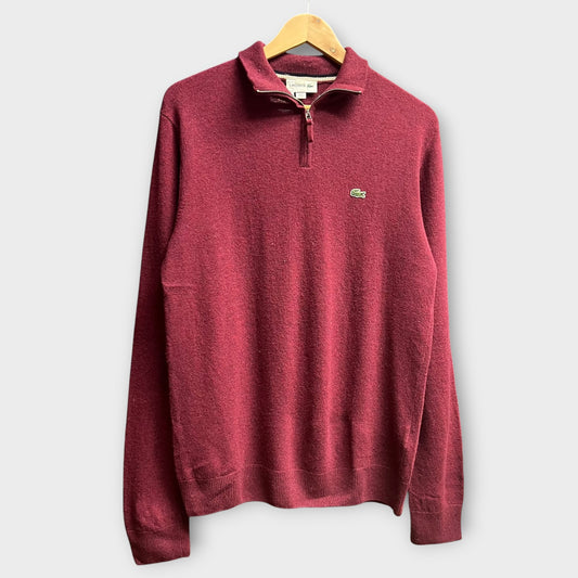 1/4 Zip Lacoste Bordeaux - M