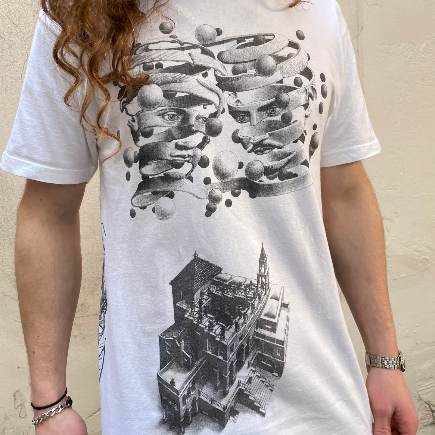 Rare T-shirt blanc Supreme MC Escher Collage SS17 (Valeur 300-500€) - M