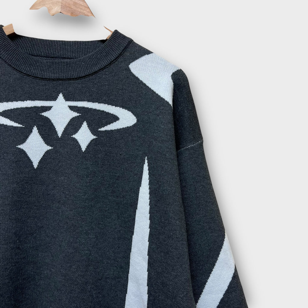 Pull marque indé gris - M