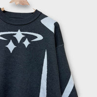 Pull marque indé gris - M