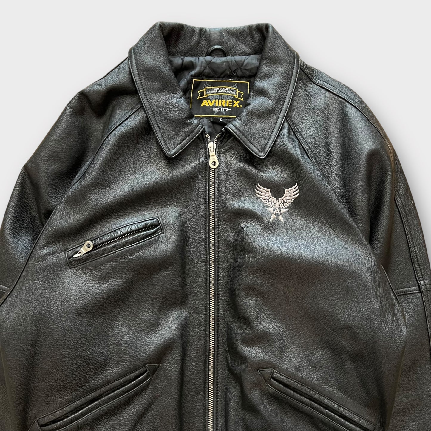 Veste Avirex Noir Spellout - L