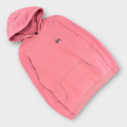 Hoodie Stussy rose basic logo - L