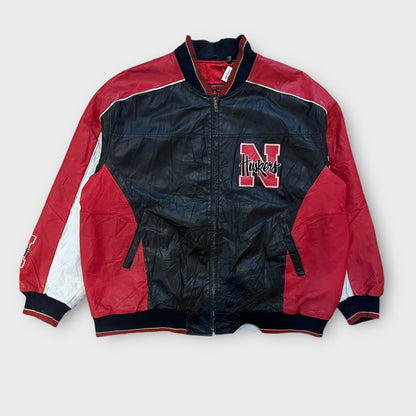 Veste en Cuir Des Nebraska Huskers - XXL