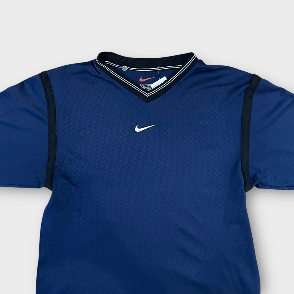 T-shirt maillot Nike navy brodé 00's- S