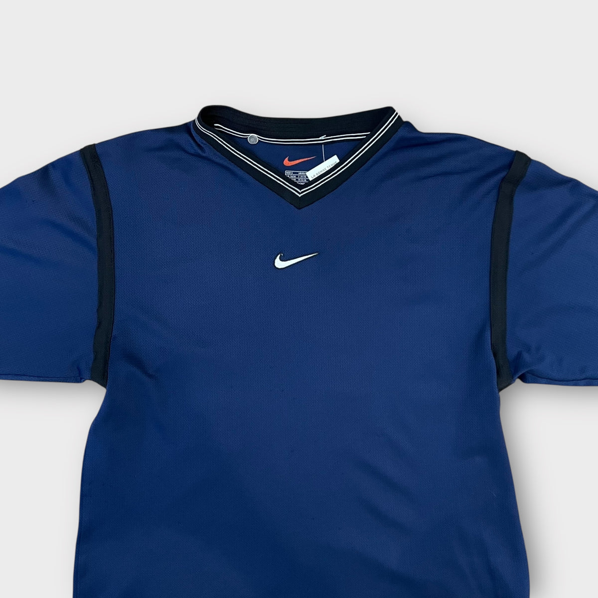T-shirt maillot Nike navy brodé 00's- S