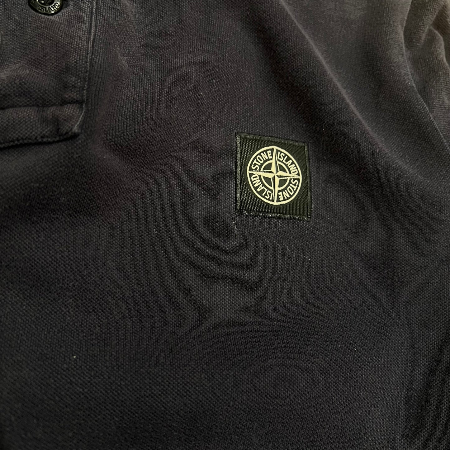 Polo Manche Longue Stone Island Navy - M