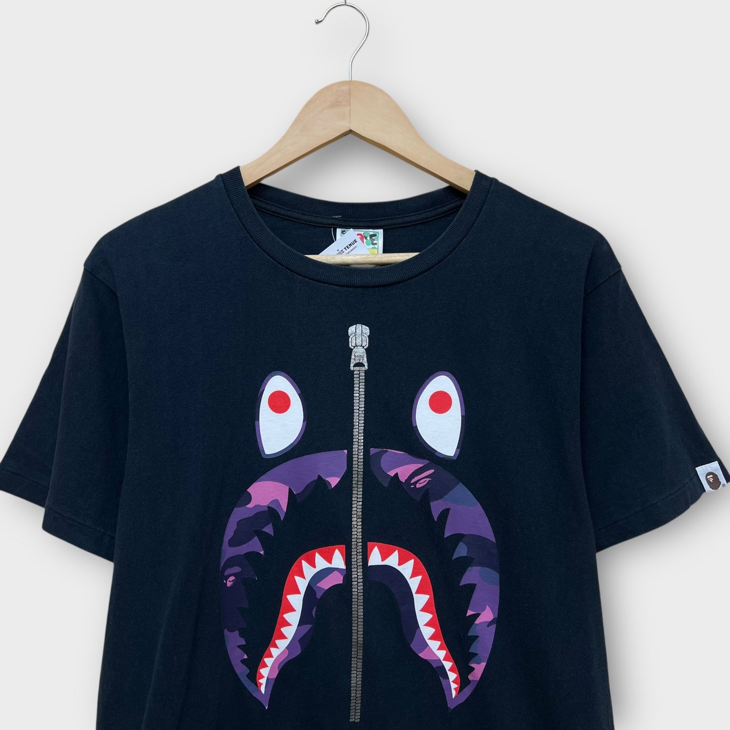 T-shirt Noir Bape Shark - M