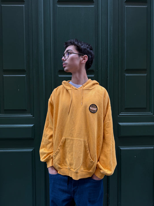 Hoodie Stussy jaune "global roots" - S