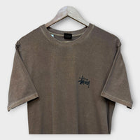 T-shirt Stussy Dyed marron - M