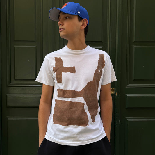 T-shirt Carhartt blanc / marron - M