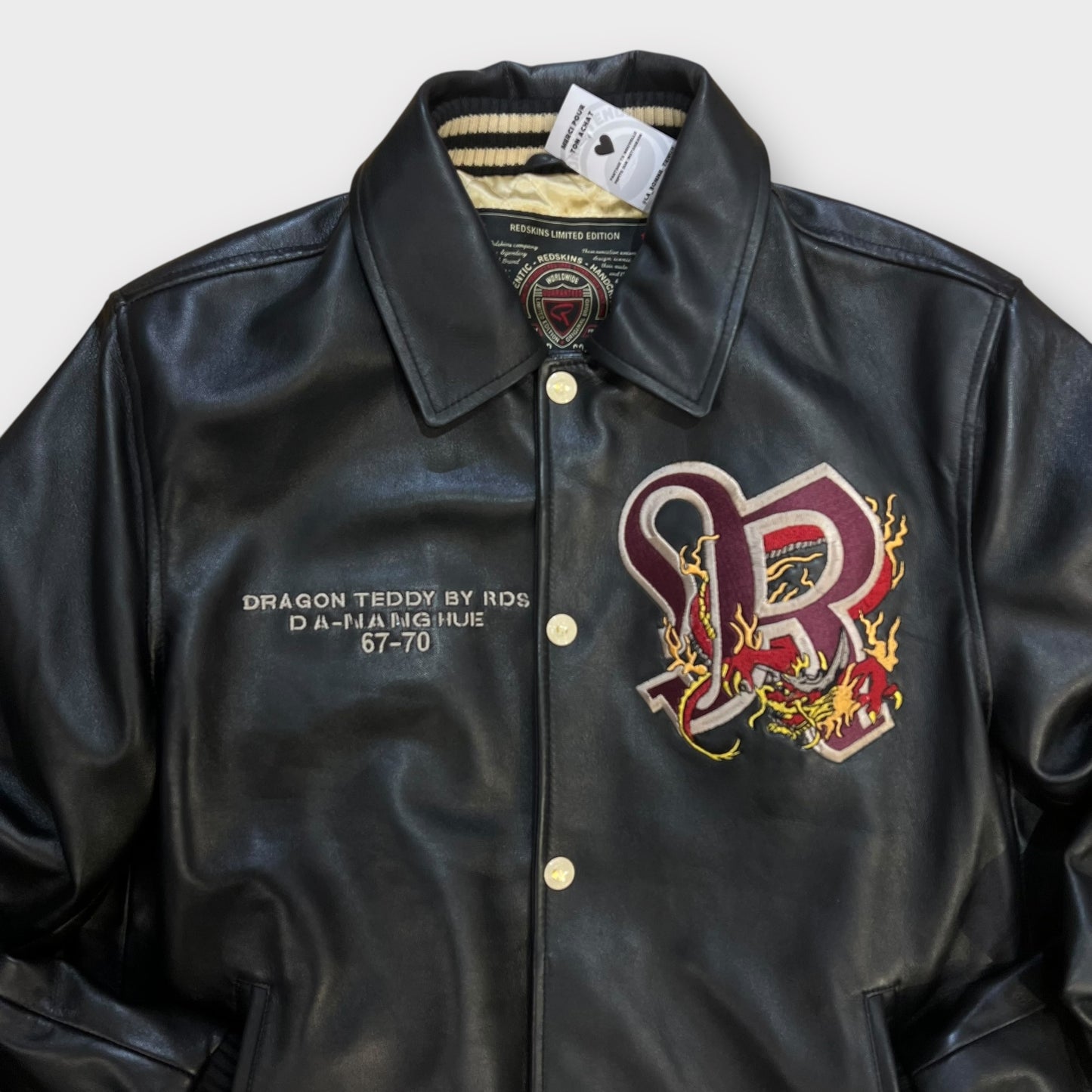 Veste Redskin Cuir Edition Limité Dragon - M